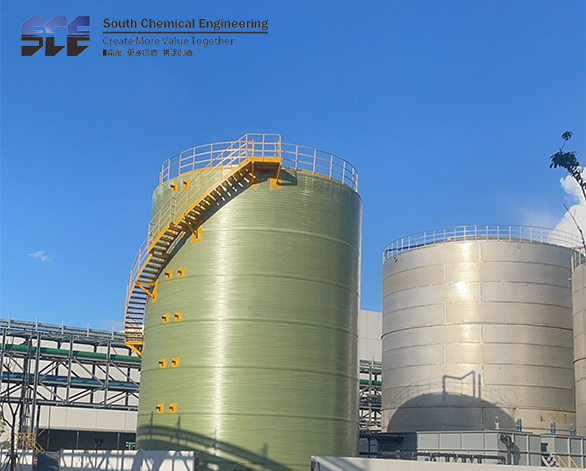 玻璃钢立式储罐1200m³，φ10.5米*14.2米